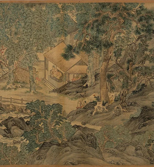 唐寅山水画《耕织图》卷_11