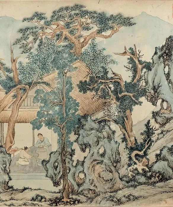 文徵明《真赏斋图》卷（上博本）_24