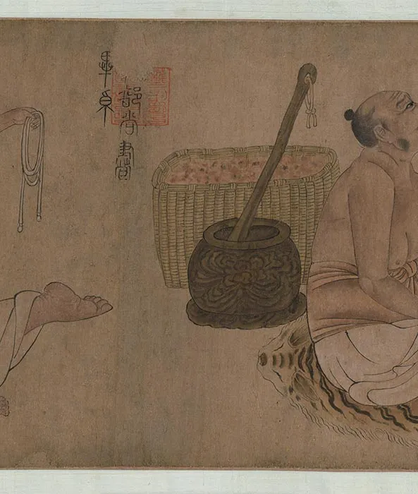 传唐陆曜六逸图卷_15
