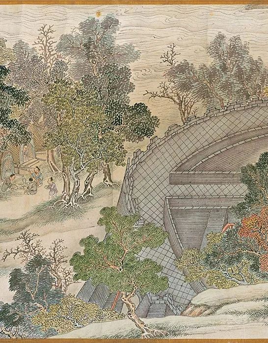 冯宁《仿宋院本金陵图》卷_09