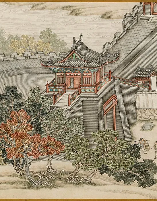 清杨大章仿宋院本金陵图卷_10