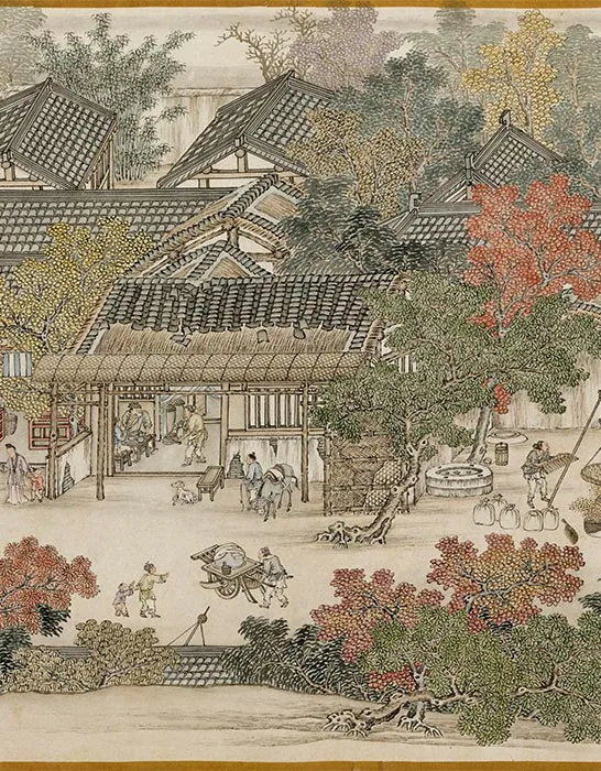 清杨大章仿宋院本金陵图卷_25