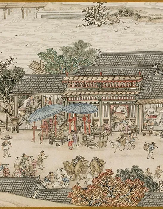 清杨大章仿宋院本金陵图卷_12