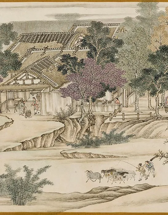 清杨大章仿宋院本金陵图卷_29