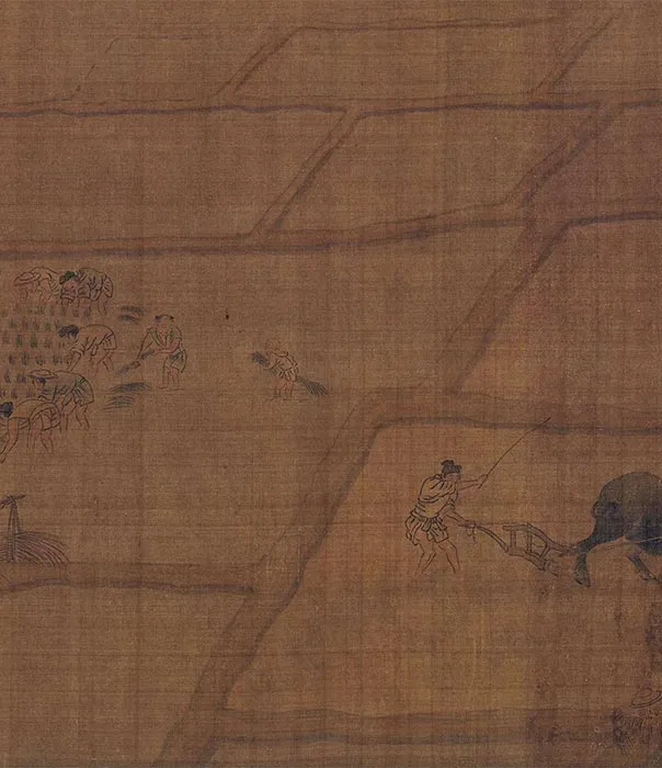 田园山水画《耕渔图》卷_15