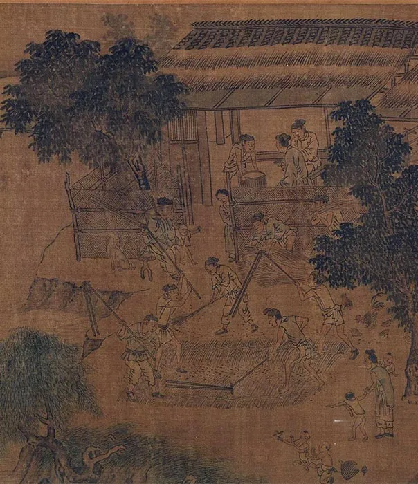 田园山水画《耕渔图》卷_03