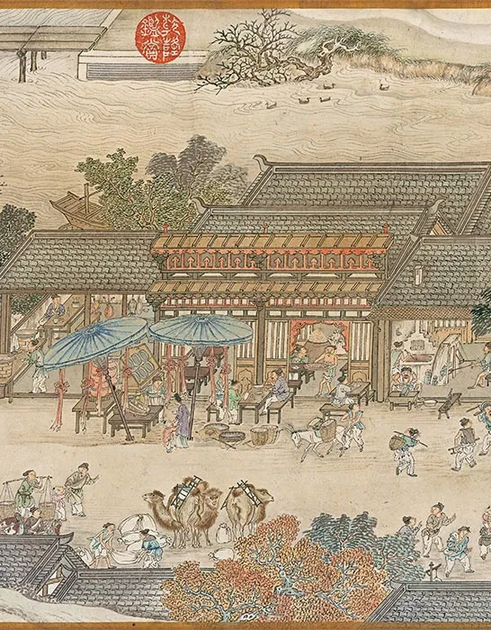 冯宁《仿宋院本金陵图》卷_12