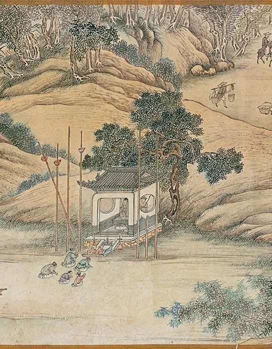 冯宁《仿宋院本金陵图》卷_05