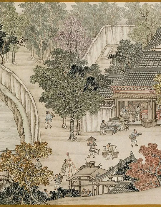 清杨大章仿宋院本金陵图卷_24