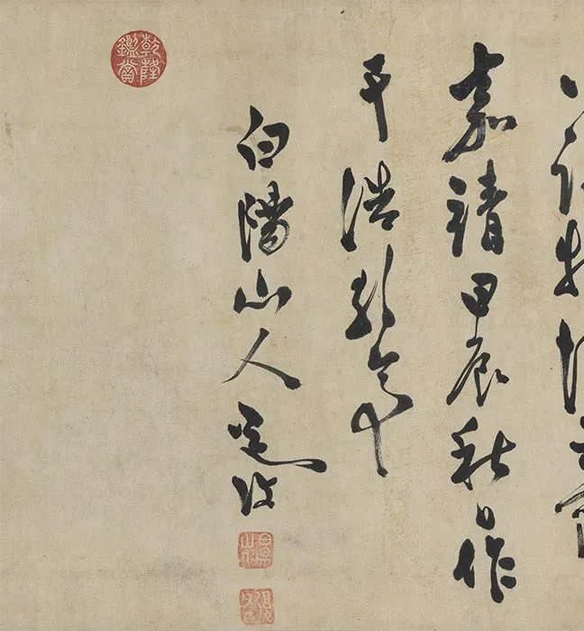 陈淳水墨画花卉卷_01