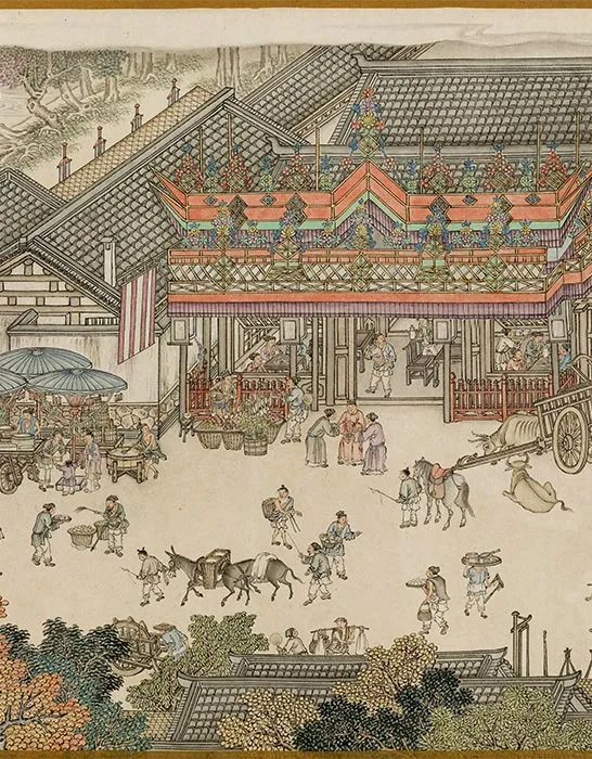 清杨大章仿宋院本金陵图卷_16