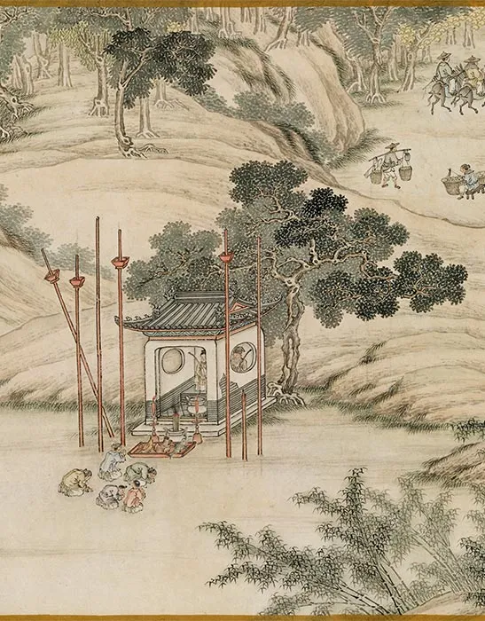 清杨大章仿宋院本金陵图卷_05
