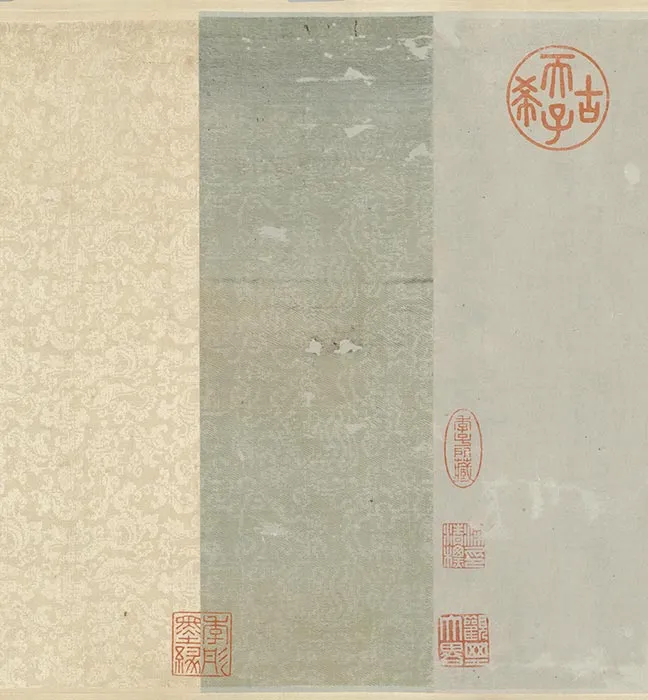 传五代前蜀李昇袁安卧雪图卷_01