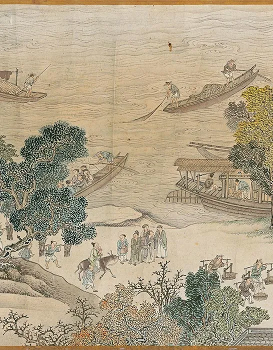 冯宁《仿宋院本金陵图》卷_07