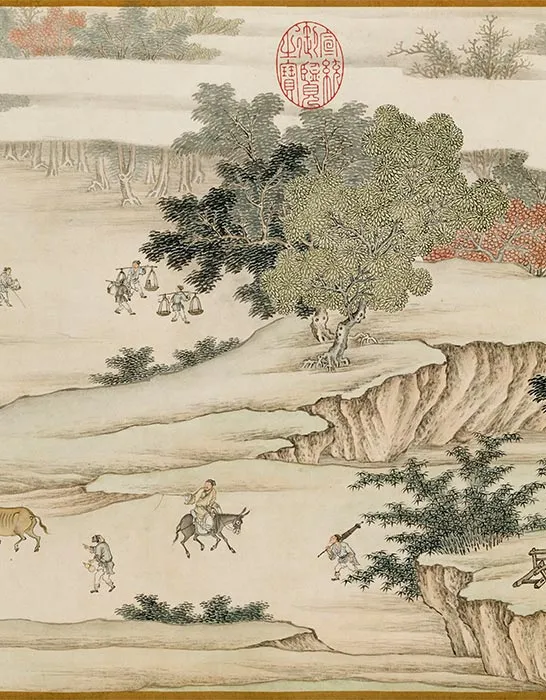 清杨大章仿宋院本金陵图卷_32