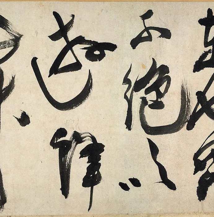 陈淳书画合璧《草书水墨花卉写生图》卷_12
