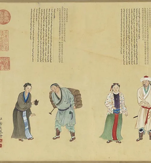 清代谢遂《职贡图》卷三_03
