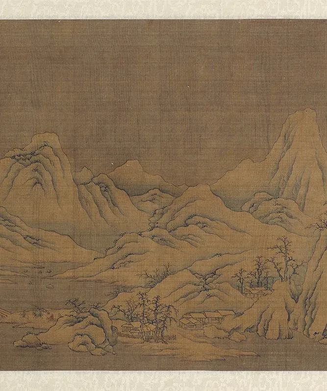 传燕文贵摹唐王右丞江干雪霁图_07