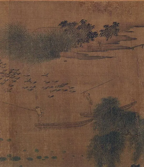 田园山水画《耕渔图》卷_02