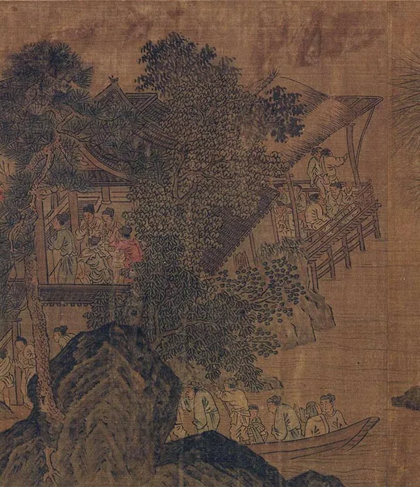 田园山水画《耕渔图》卷_11