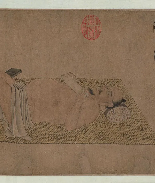 传唐陆曜六逸图卷_19