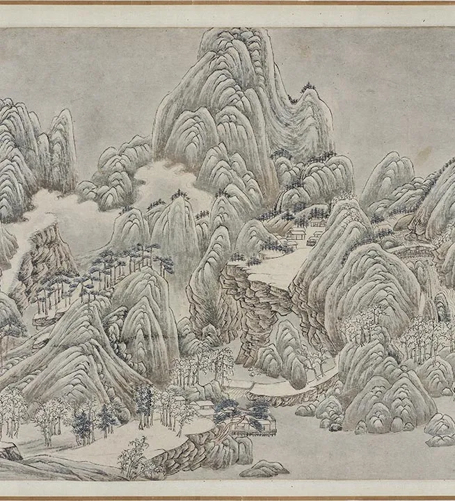 传赵原摹王维江山雪霁图卷_07