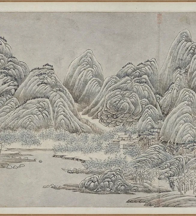 传赵原摹王维江山雪霁图卷_06