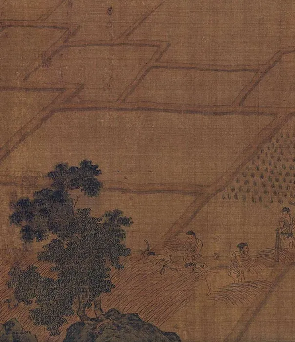田园山水画《耕渔图》卷_14