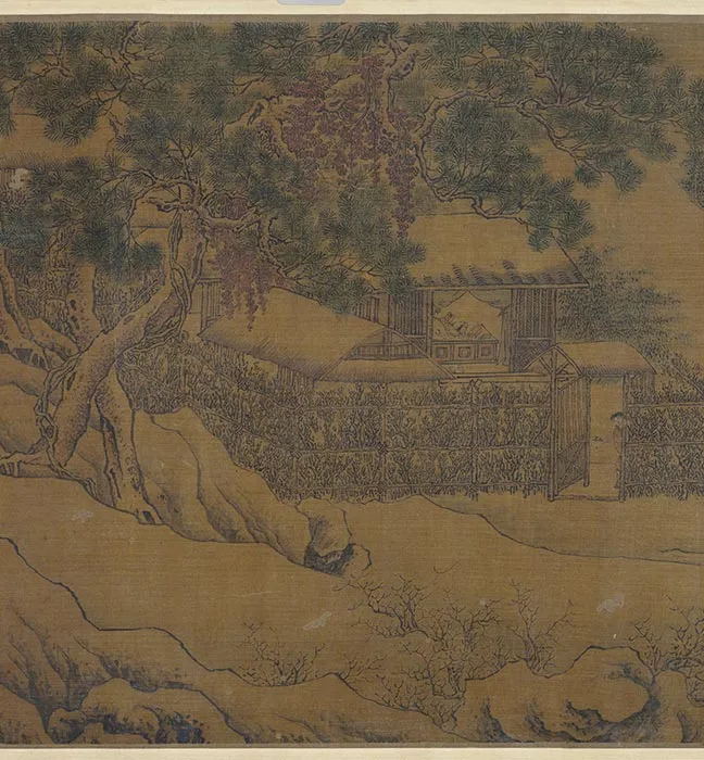 传五代前蜀李昇袁安卧雪图卷_09