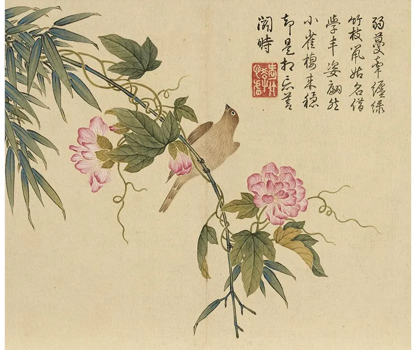 杨大章没骨花鸟画册_08