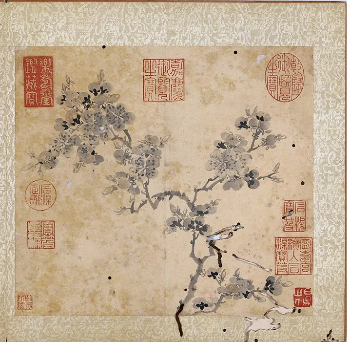 陈淳水墨画花卉册_22