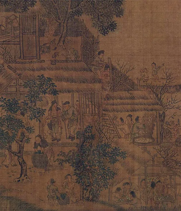 田园山水画《耕渔图》卷_18