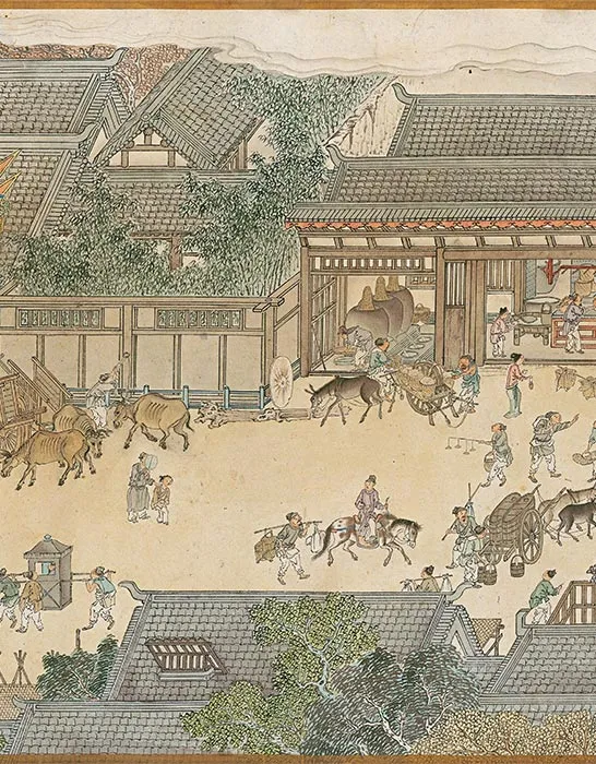冯宁《仿宋院本金陵图》卷_17