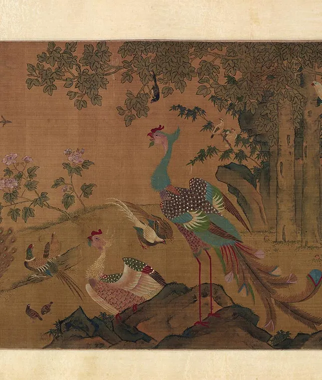 传徐熙百鸟朝凤图卷_08