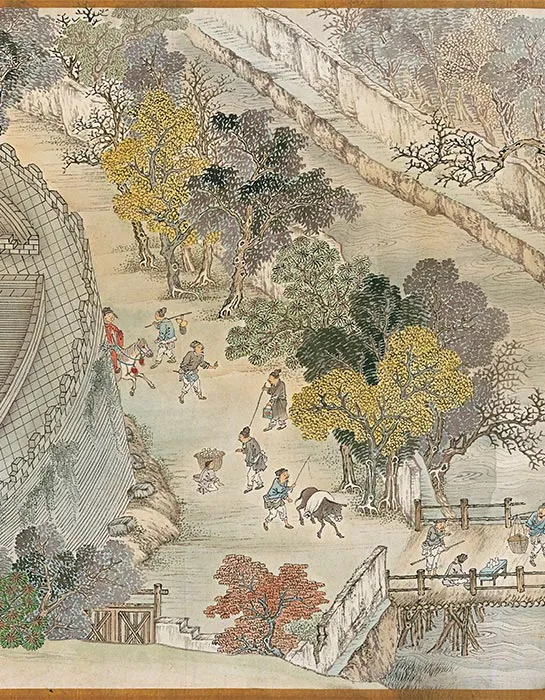 冯宁《仿宋院本金陵图》卷_23