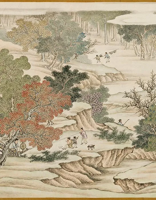 清杨大章仿宋院本金陵图卷_35