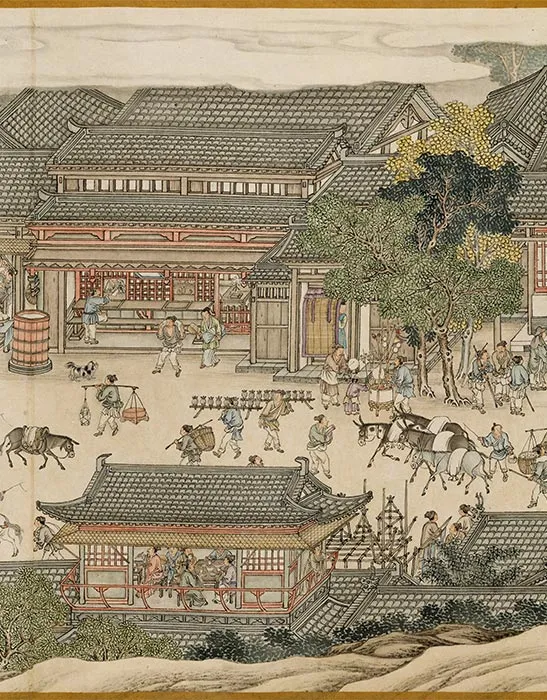 清杨大章仿宋院本金陵图卷_19