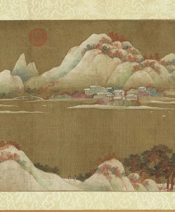 传杨昇没骨山水画卷_05