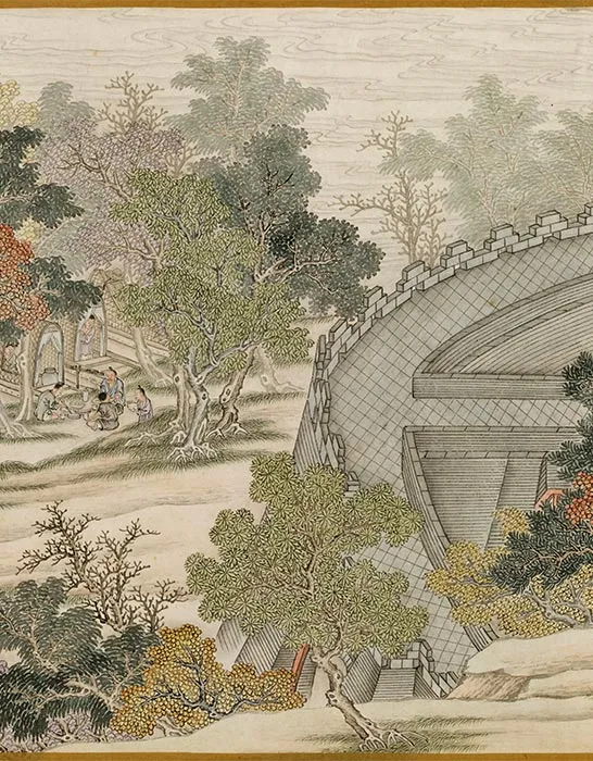 清杨大章仿宋院本金陵图卷_09