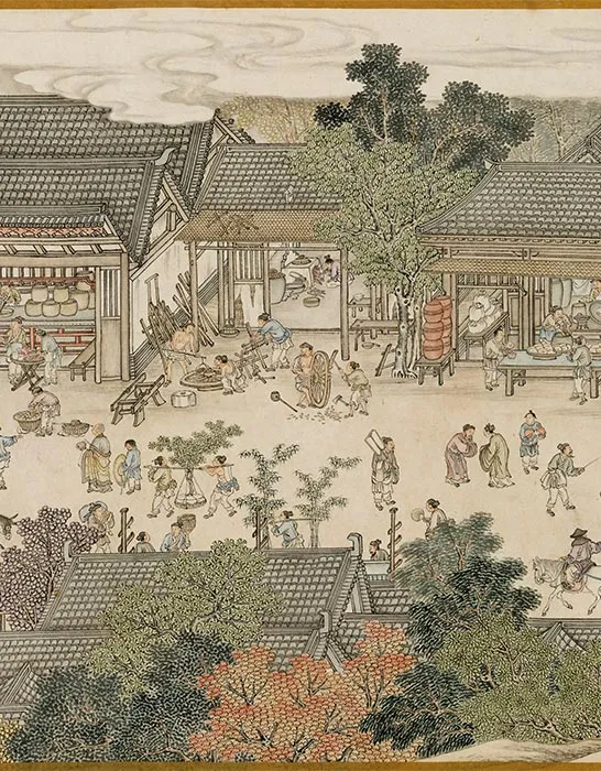 清杨大章仿宋院本金陵图卷_18