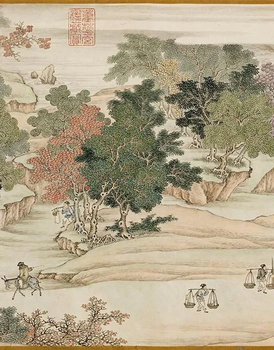 清杨大章仿宋院本金陵图卷_38