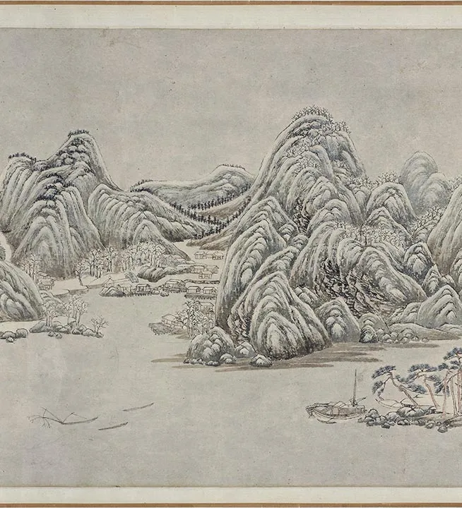 传赵原摹王维江山雪霁图卷_04