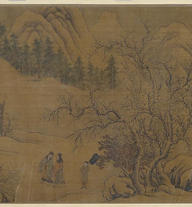 传五代前蜀李昇袁安卧雪图卷_10