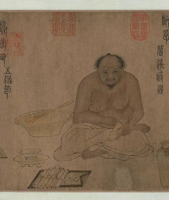 传唐陆曜六逸图卷_20