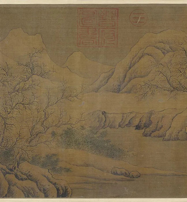 传五代前蜀李昇袁安卧雪图卷_12