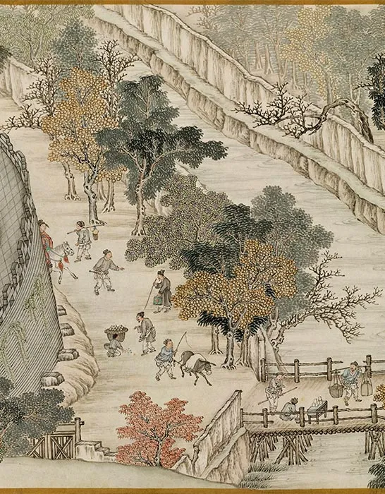 清杨大章仿宋院本金陵图卷_23