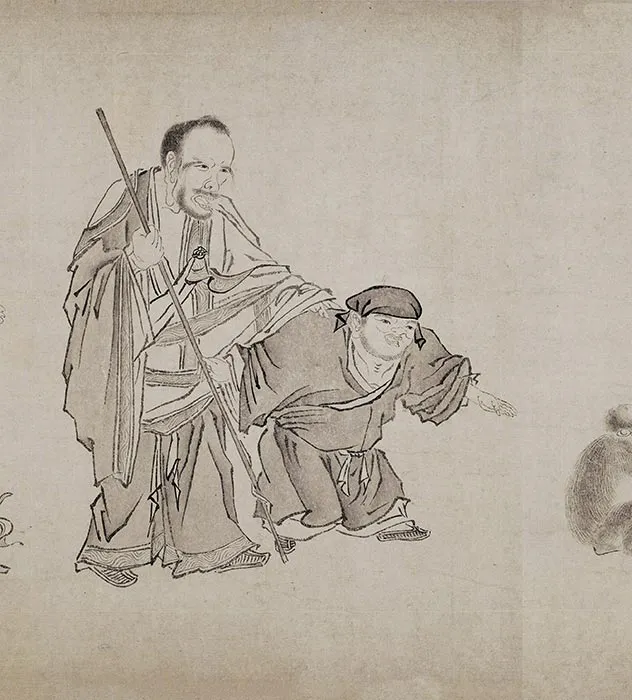 传明仇英临贯休十六罗汉图卷_15