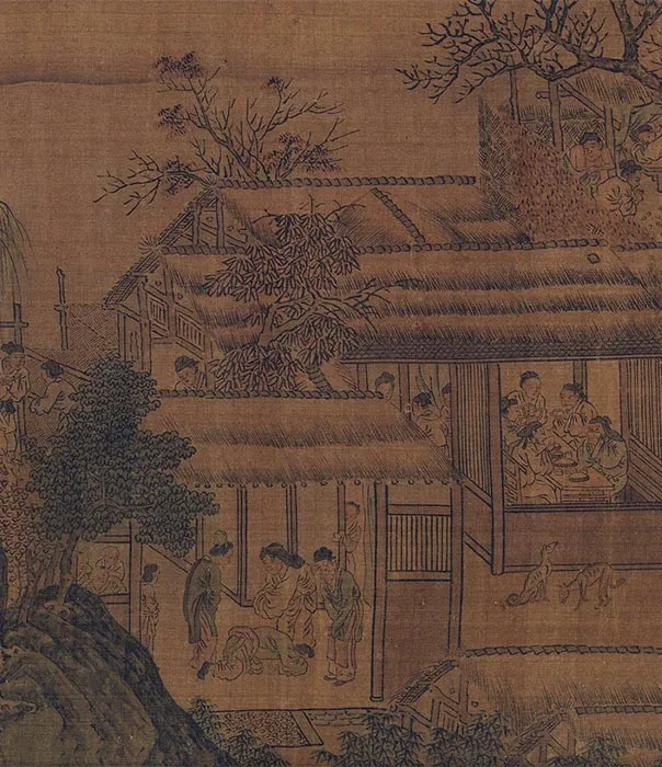田园山水画《耕渔图》卷_21