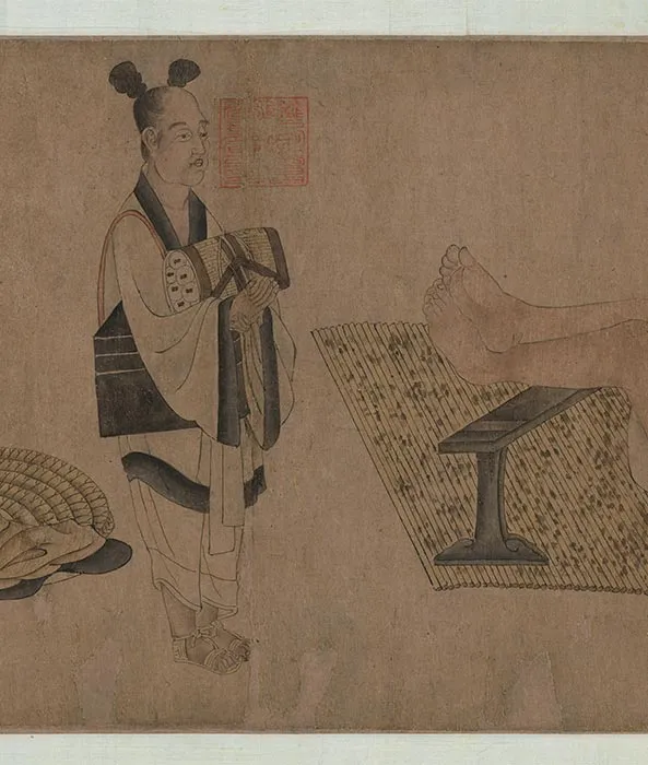 传唐陆曜六逸图卷_18