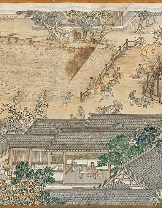 冯宁《仿宋院本金陵图》卷_14
